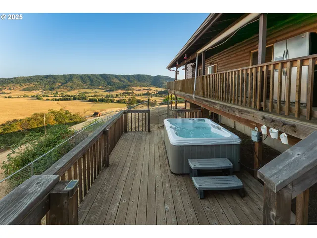 a balcony with an ocean view