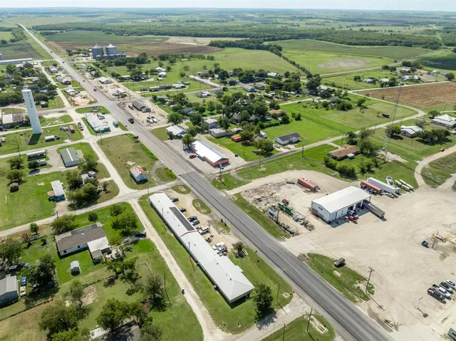 an aerial view of a city