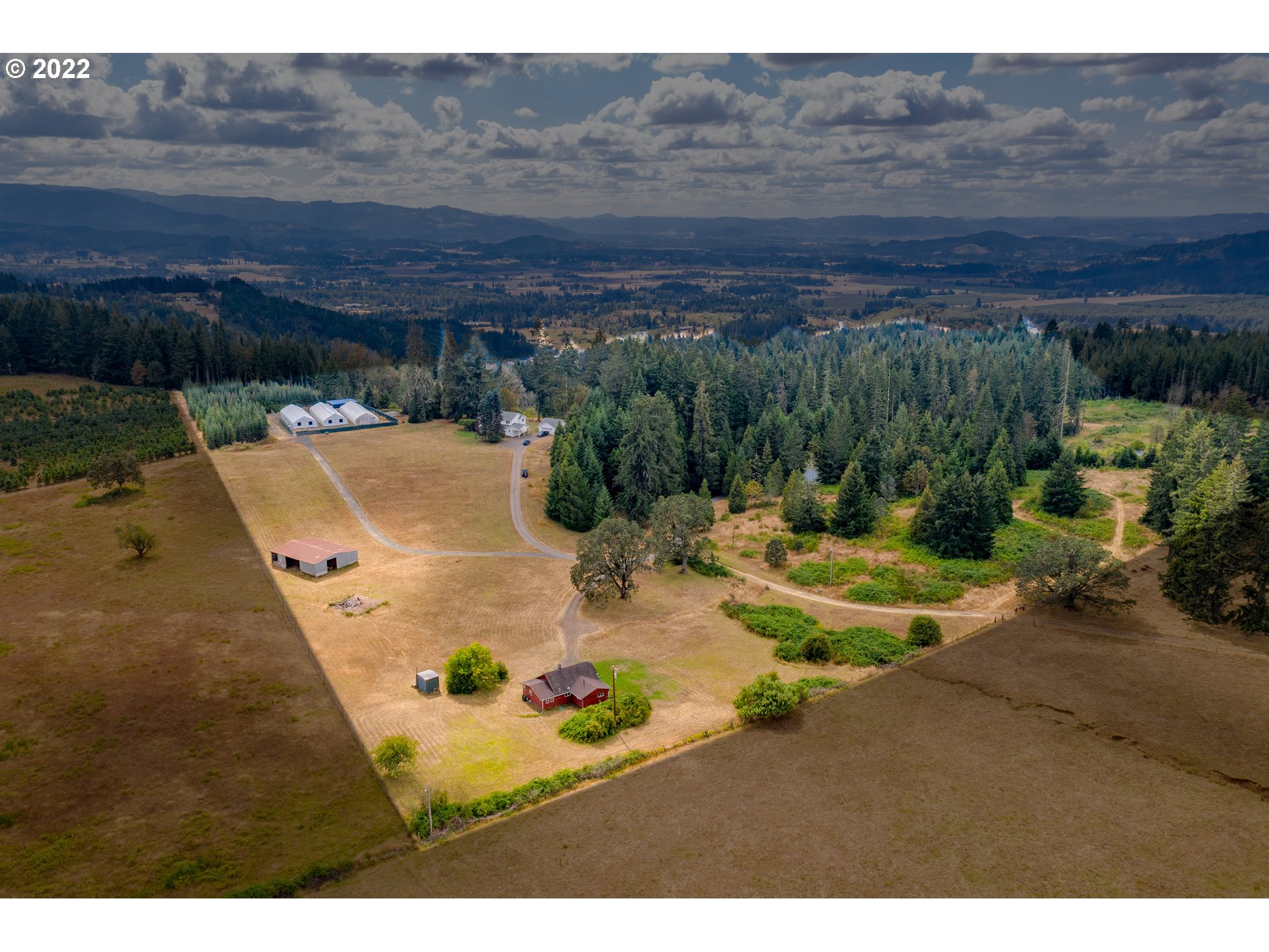 86835 R.R. Baker Road Springfield, OR 97478 - Photo 2 of 32 a view of a wooden floor with a yard