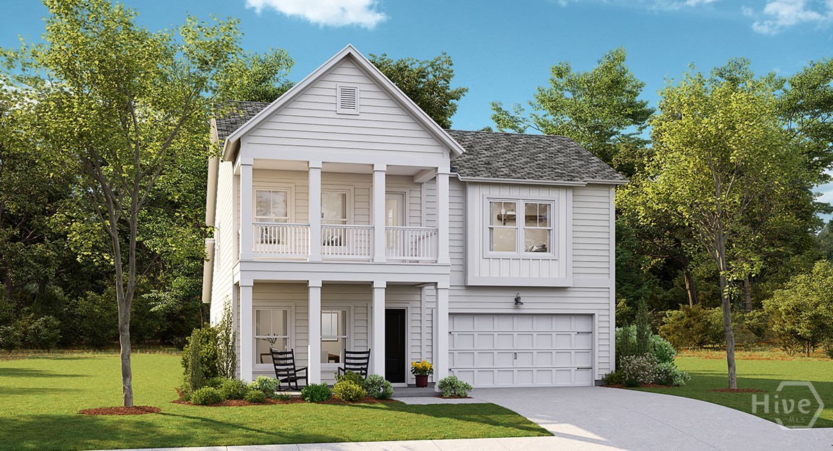 768 Blue Moon Crossing Pooler, GA 31322 - Photo 31 of 32 The Kensington Arbor Collection P6 Front Elevation Photo. *Floor Plan Rendering for Reference Purposes Only. Does Not Depict Actual Home.