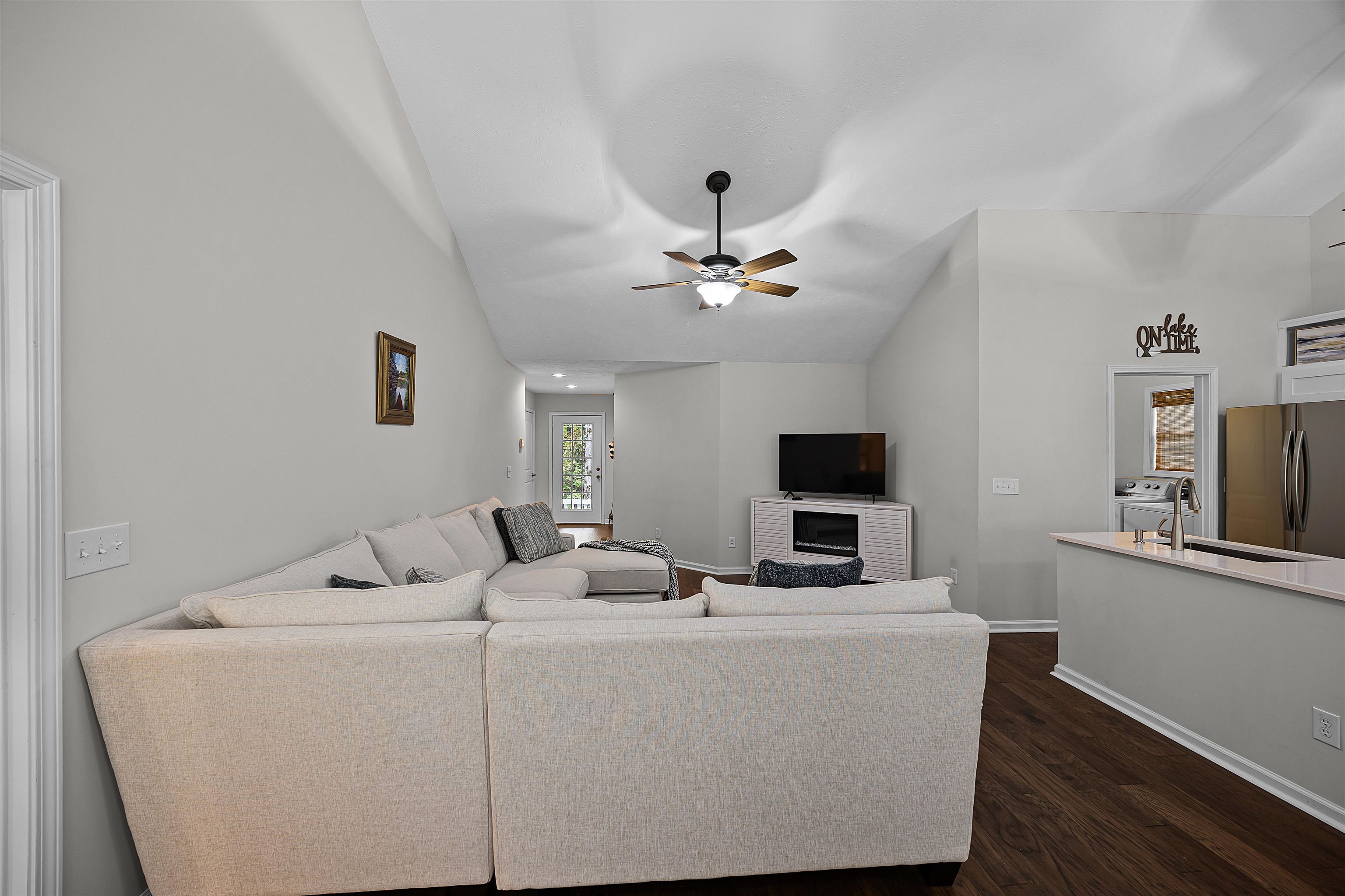 100 Masters Court Counce, TN 38326 - Photo 15 of 28 a living room with furniture and a flat screen tv