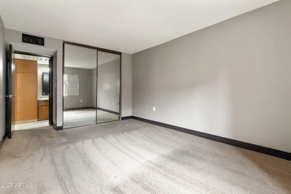 a view of an empty room