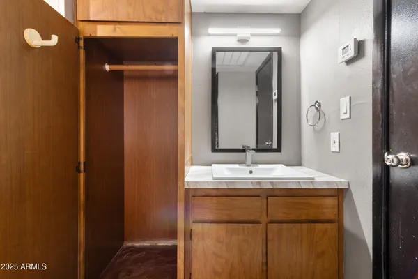 a room with storage and utility