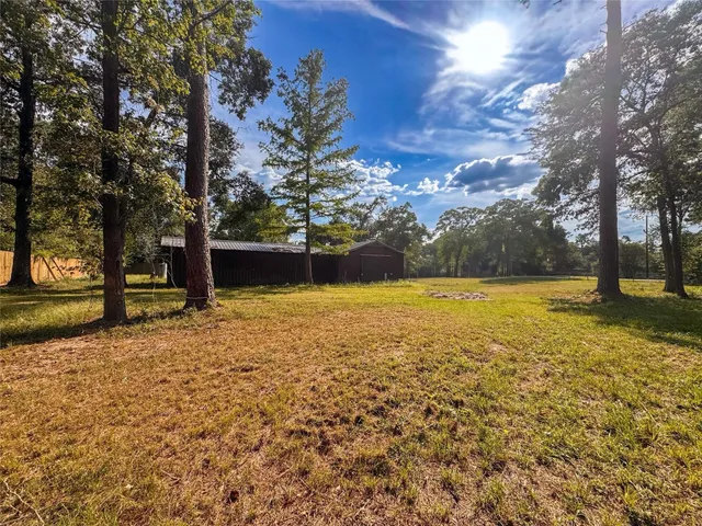a view of outdoor space with garden