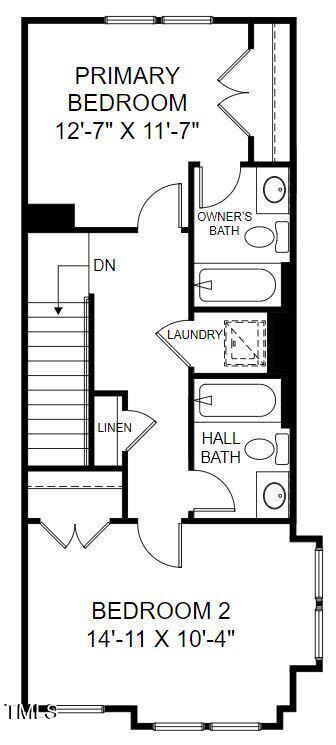 409 North Fisher Street, Unit 57 Raleigh, NC 27610 - Photo 29 of 30 WAT1 57 upper level