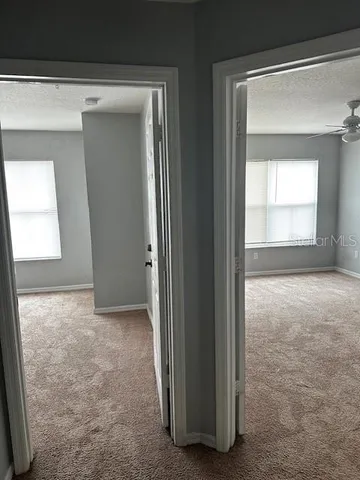 view of empty room with window