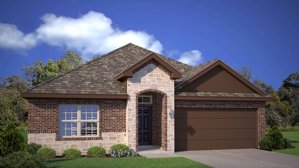 248 Kinley Street Grandview, TX 76050 - Photo 1 of 1 a front view of a house with a garden