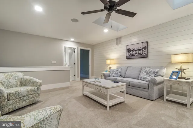 a living room with furniture and a couch