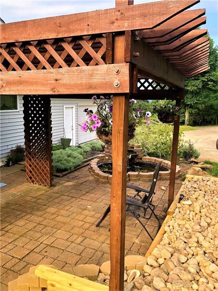 383 Lively Road Eighty Four, PA 15330 - Photo 12 of 14 Pavestone patio with pergola and pond