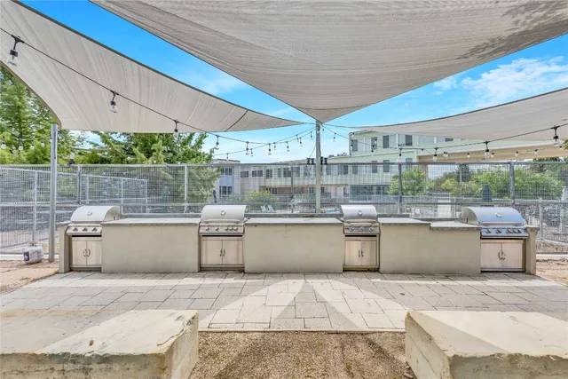 a bench on the wooden floor