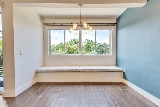 a view of livingroom with hardwood floor and window