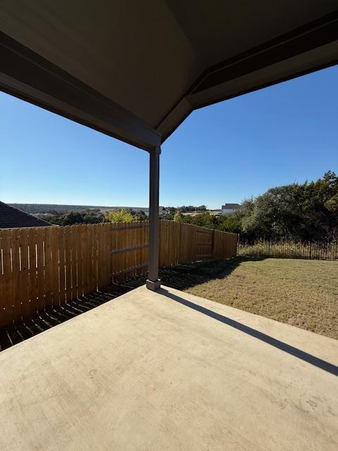 1432 Ridge Runner Drive Georgetown, TX 78628 - Photo 27 of 27 Fenced backyard featuring a patio area