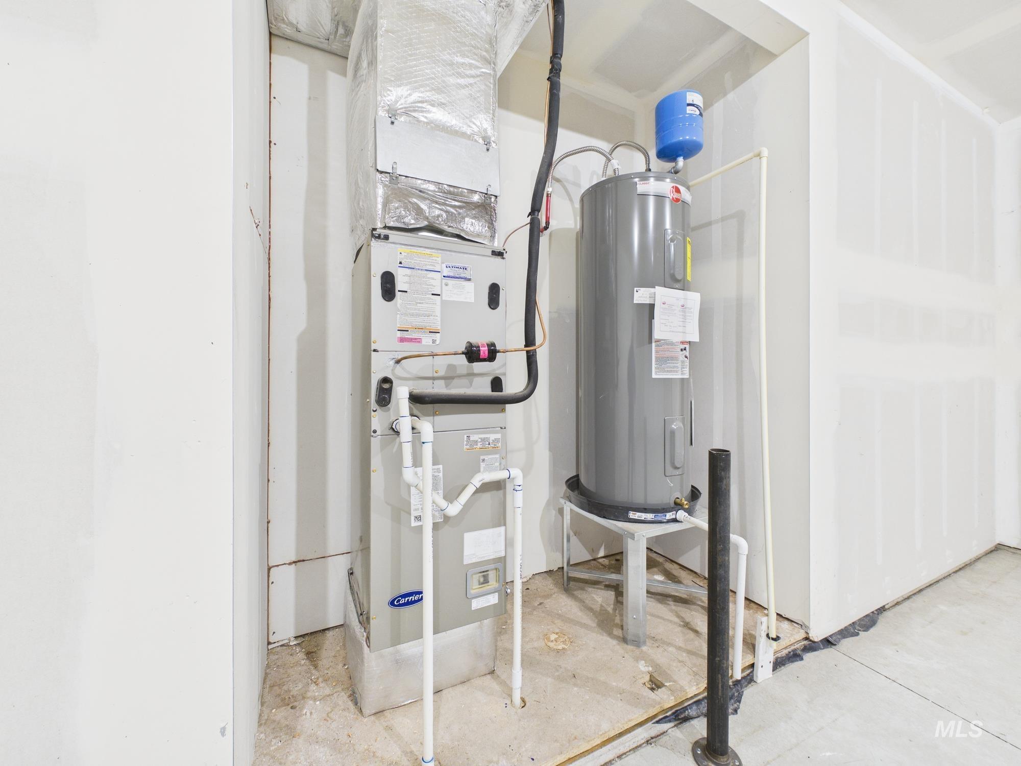 1545 Trail Way Weiser, ID 83672 - Photo 35 of 50 Utility room with heating unit and electric water heater