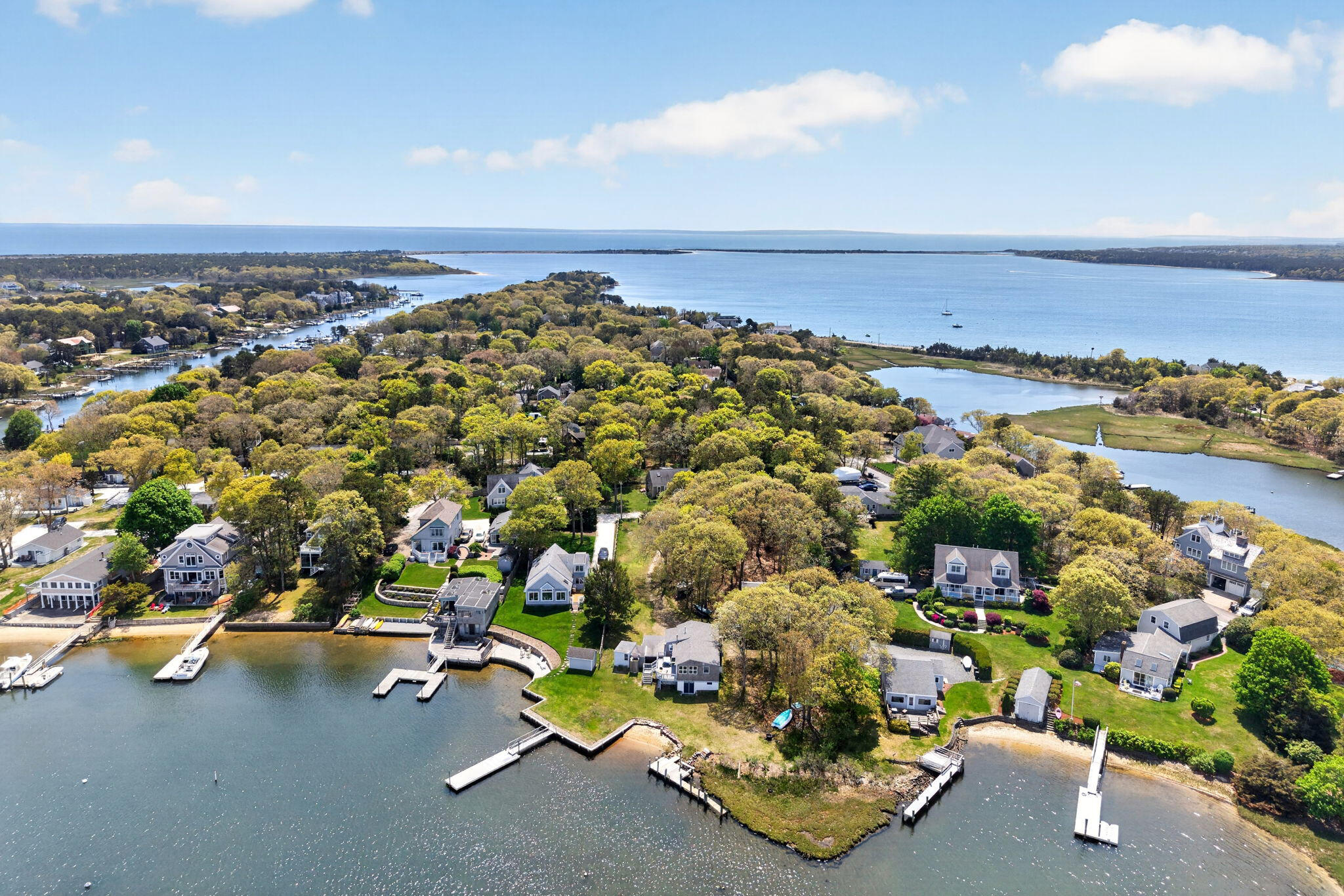 11 Clamshell Lane Mashpee, MA 02649 - Photo 38 of 43 an aerial view of parking and city view