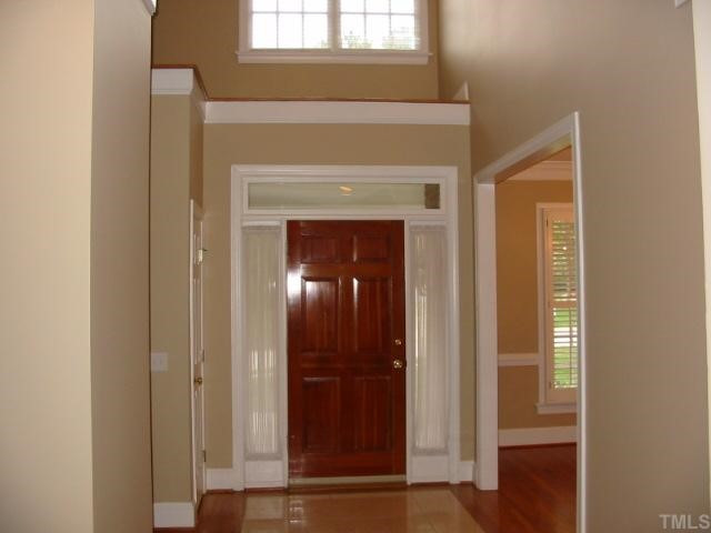 Two story entry foyer