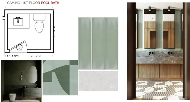 a bathroom with a double vanity sink a mirror and a bathtub