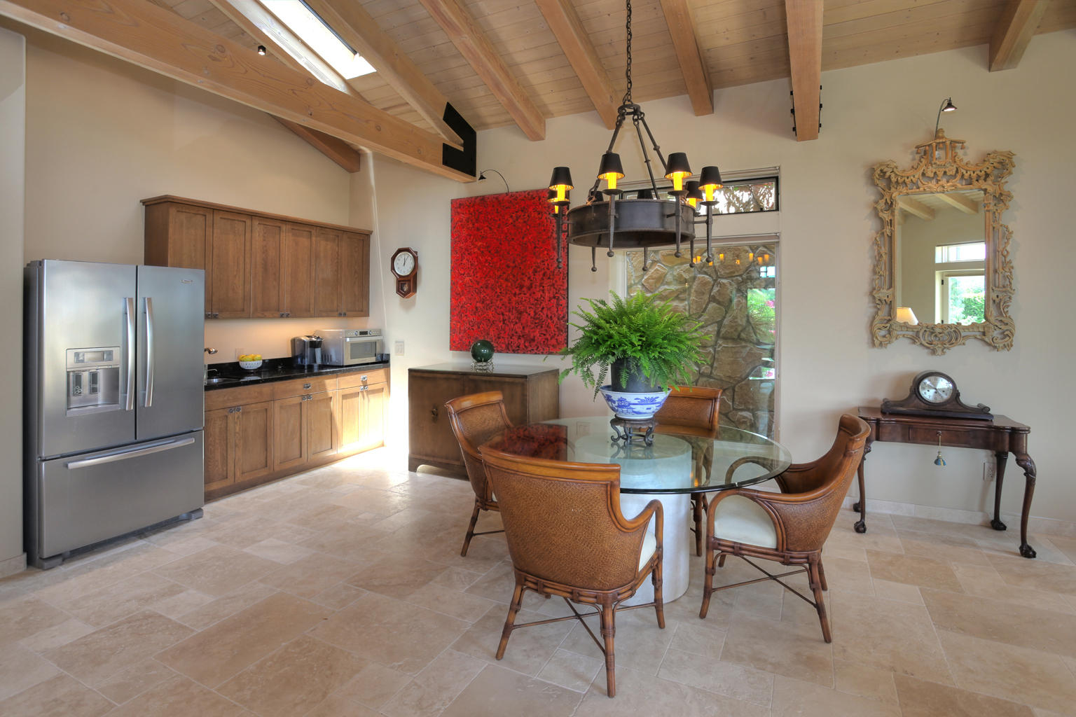 0 Brooktree Road Montecito, CA 93108 - Photo 8 of 13 a view of a dining room with furniture window and wooden floor