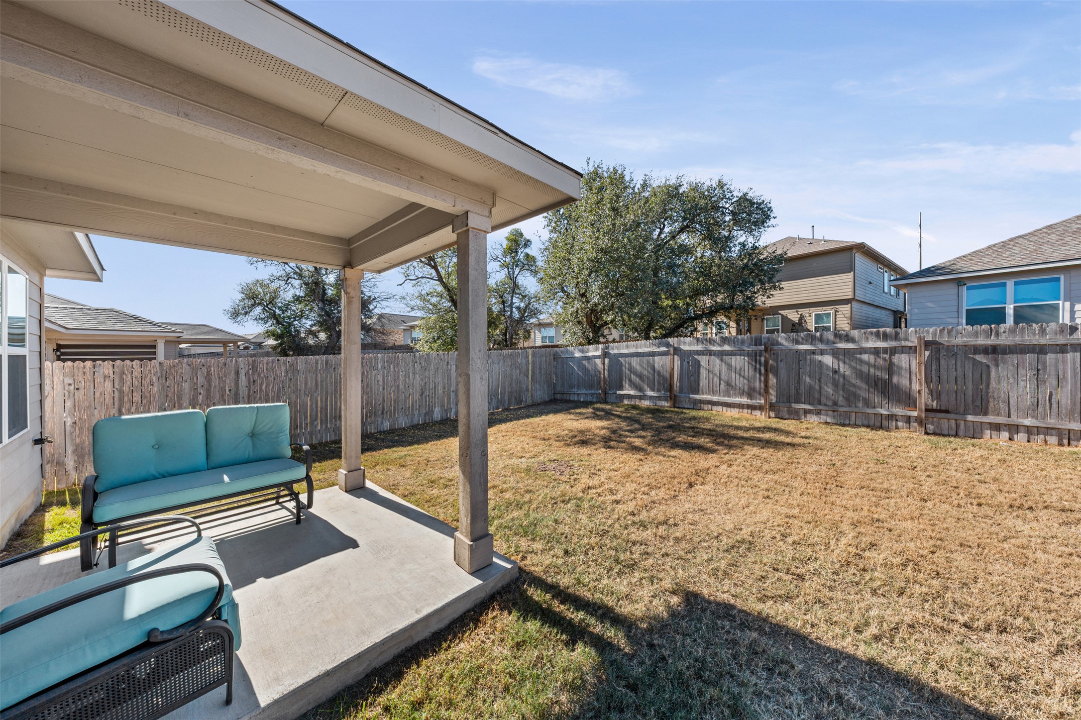 132 Dunlin Lane Leander, TX 78641 - Photo 26 of 34 Fenced backyard featuring a patio