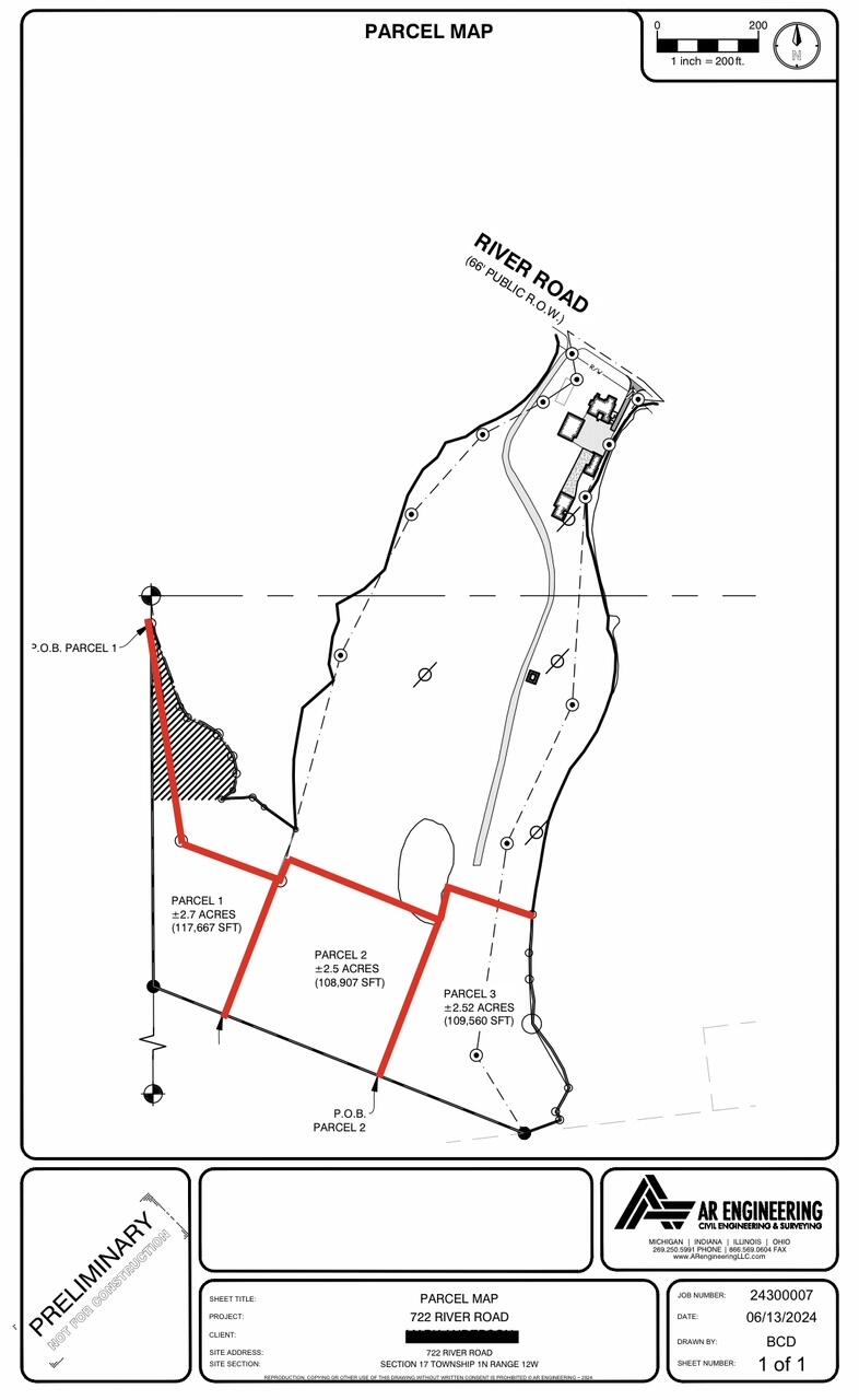 722 River Road Otsego, MI 49078 - Photo 37 of 37 Parcel Map