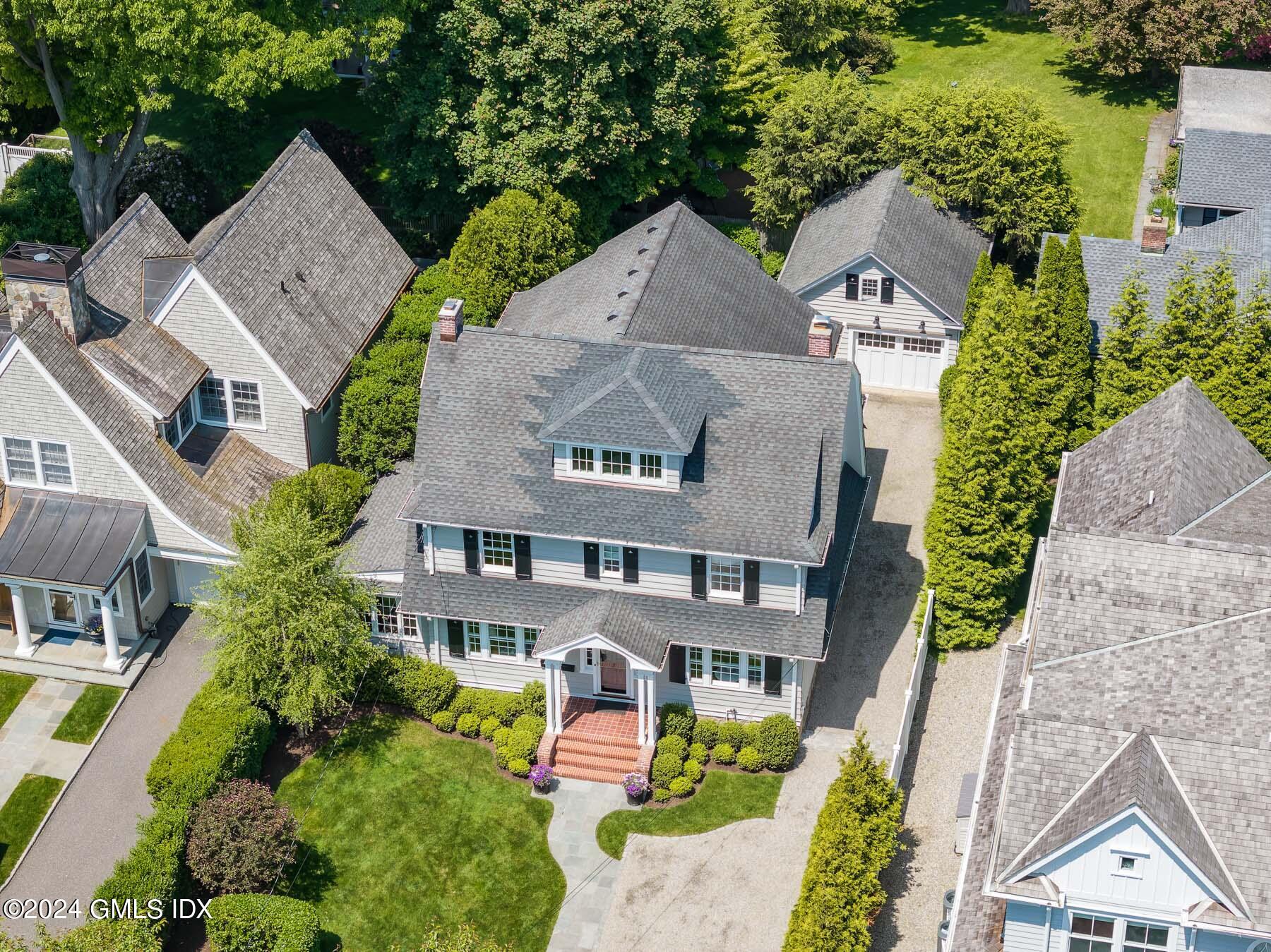 89 Shore Road Old Greenwich, CT 06870 - Photo 3 of 36 an aerial view of a house