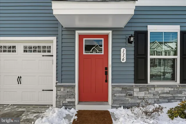 a front view of a house