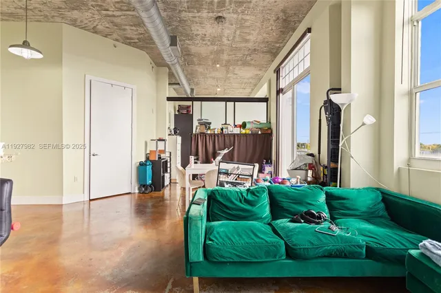 a view of a balcony with city view