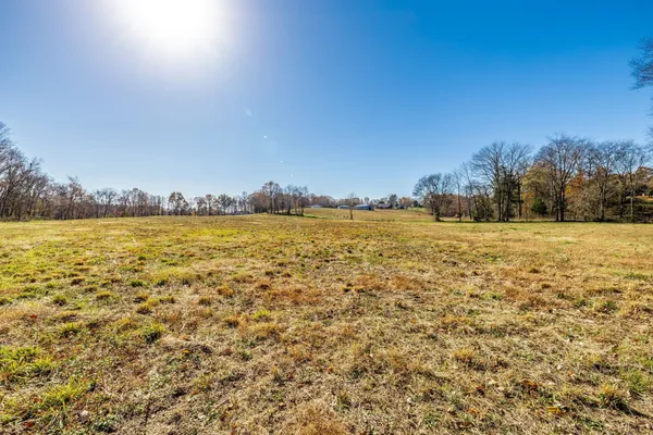 a view of lake with green space