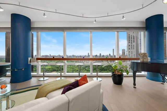 a view of a city from a balcony