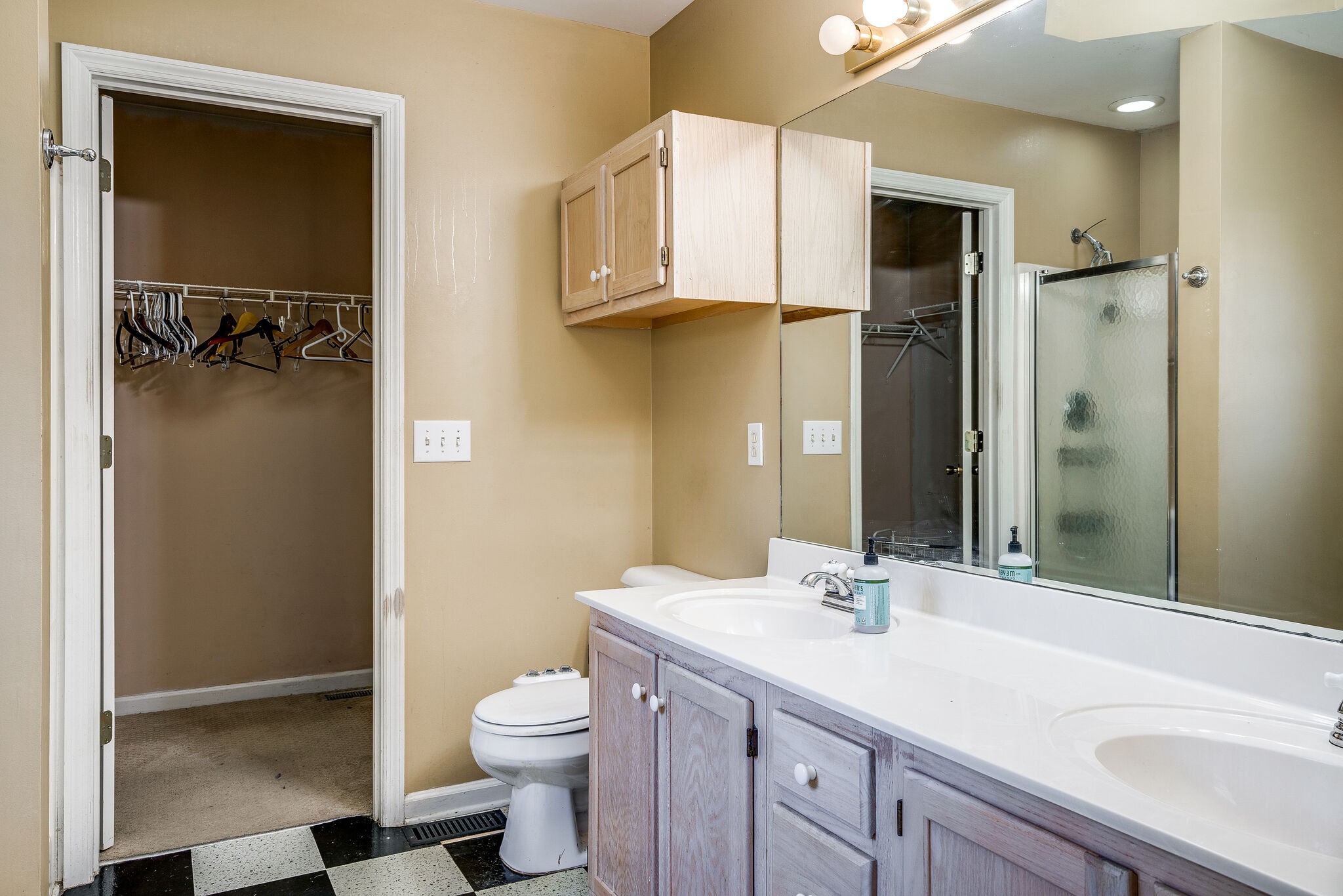 2302 Rader Ridge Road Antioch, TN 37013 - Photo 13 of 19 a bathroom with a granite countertop sink toilet and shower