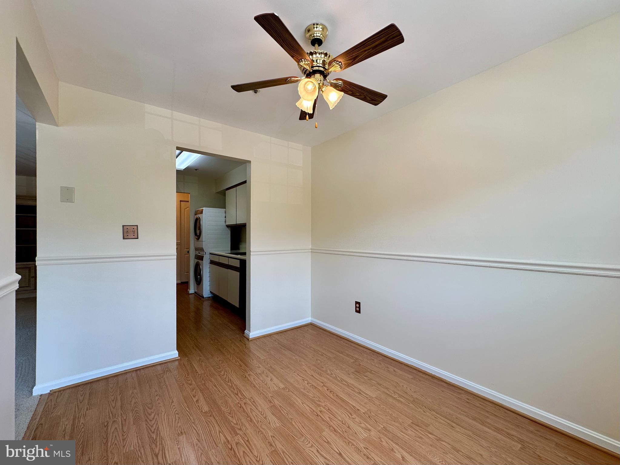 8493 Falls Run Road, Unit D Ellicott City, MD 21043 - Photo 14 of 44 Dining room with new paint, ceiling fan