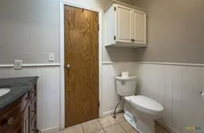 a view of a lake with a city