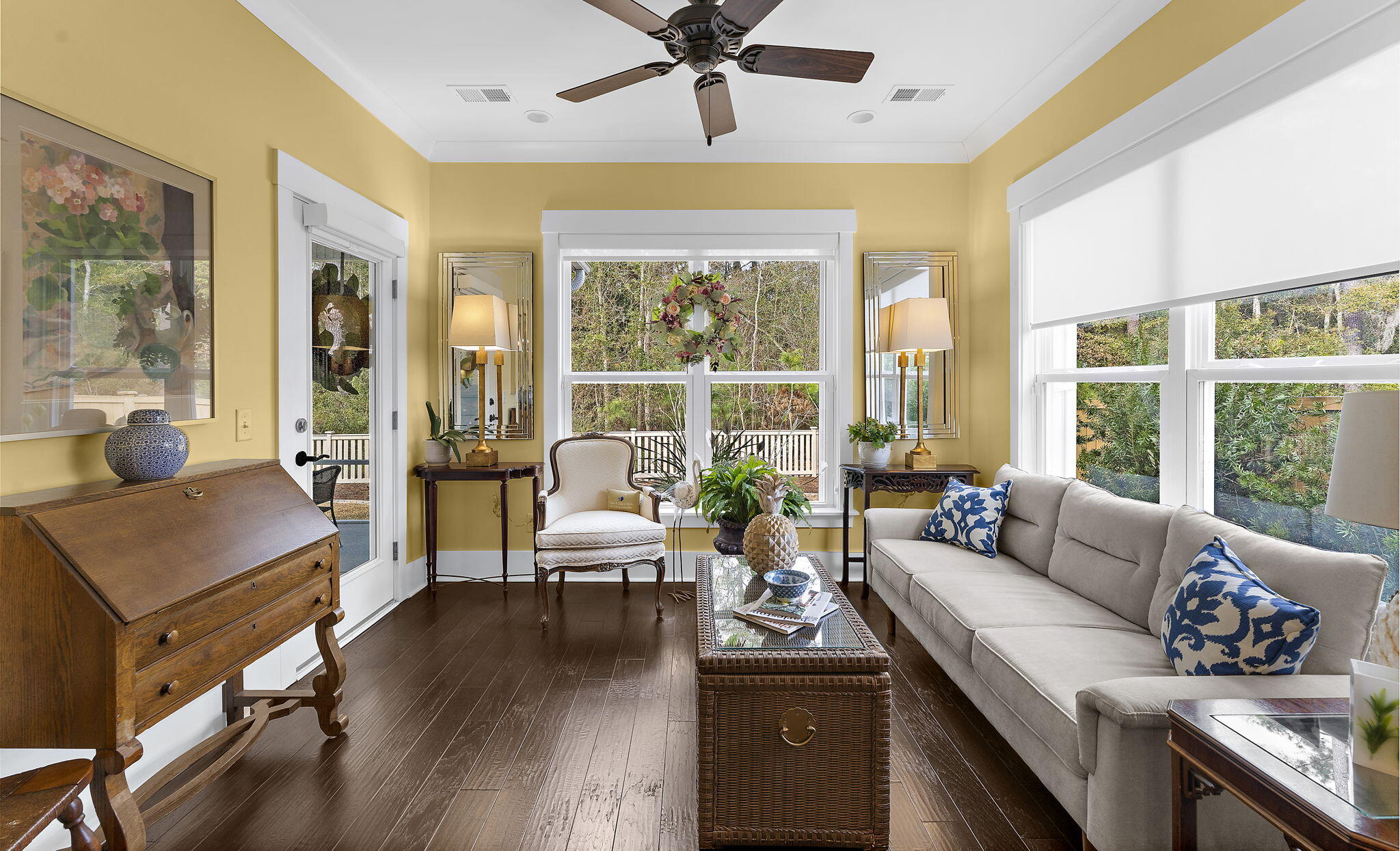 2343 Brinkley Road Johns Island, SC 29455 - Photo 19 of 82 Enjoying Private Views from the Sunroom