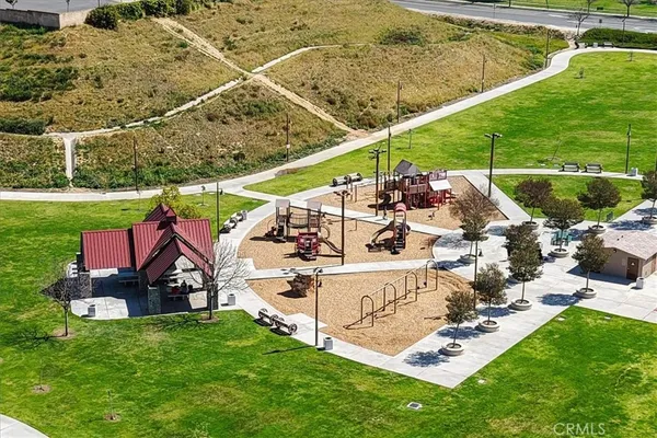 a view of yard with outdoor seating