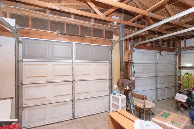 a view of a room with storage and utility room