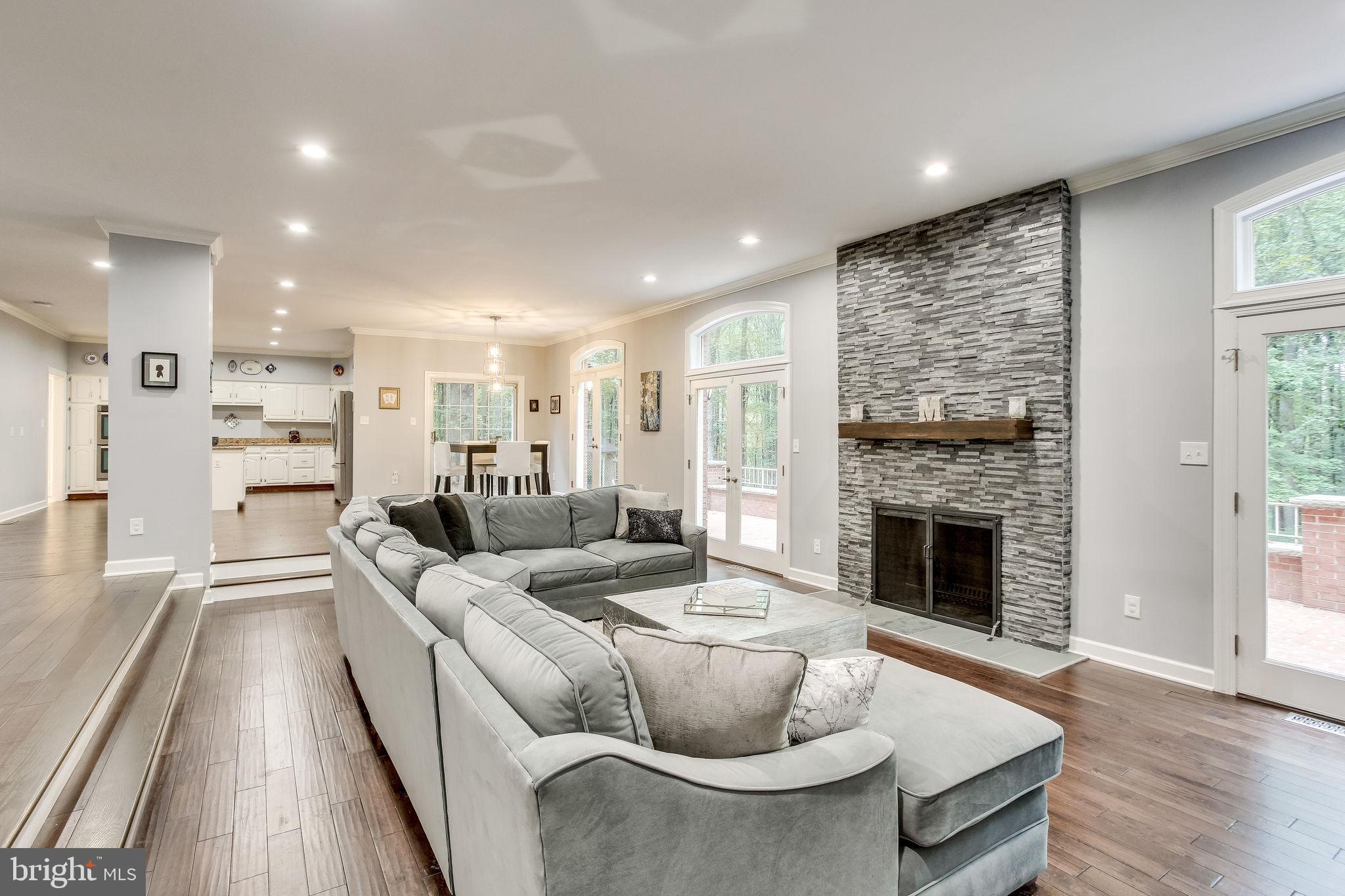 642 Springvale Road Great Falls, VA 22066 - Photo 15 of 44 View from Office to Family Room & Eat-in Kitchen