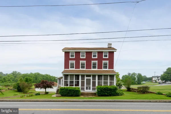 a front view of a house