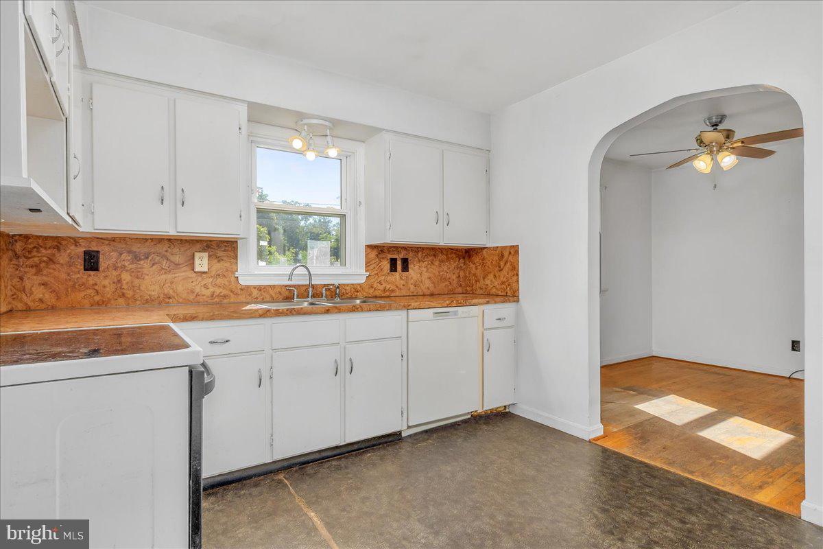 13806 Wolfsville Road Smithsburg, MD 21783 - Photo 13 of 35 a kitchen with granite countertop white cabinets and white appliances