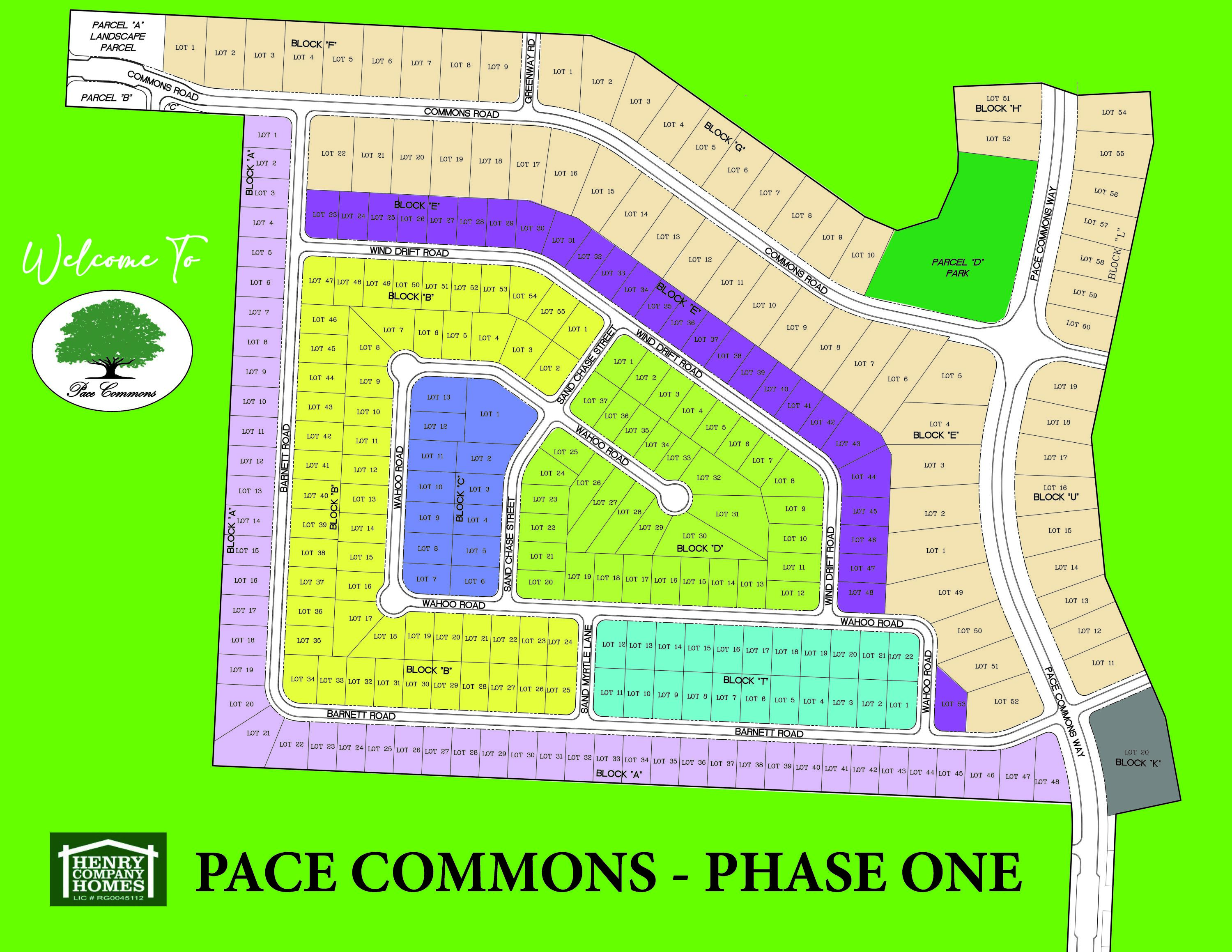 3924 Pace Commons Way Pace, FL 32571 - Photo 1 of 1 Color plat Pace Commons Phase I