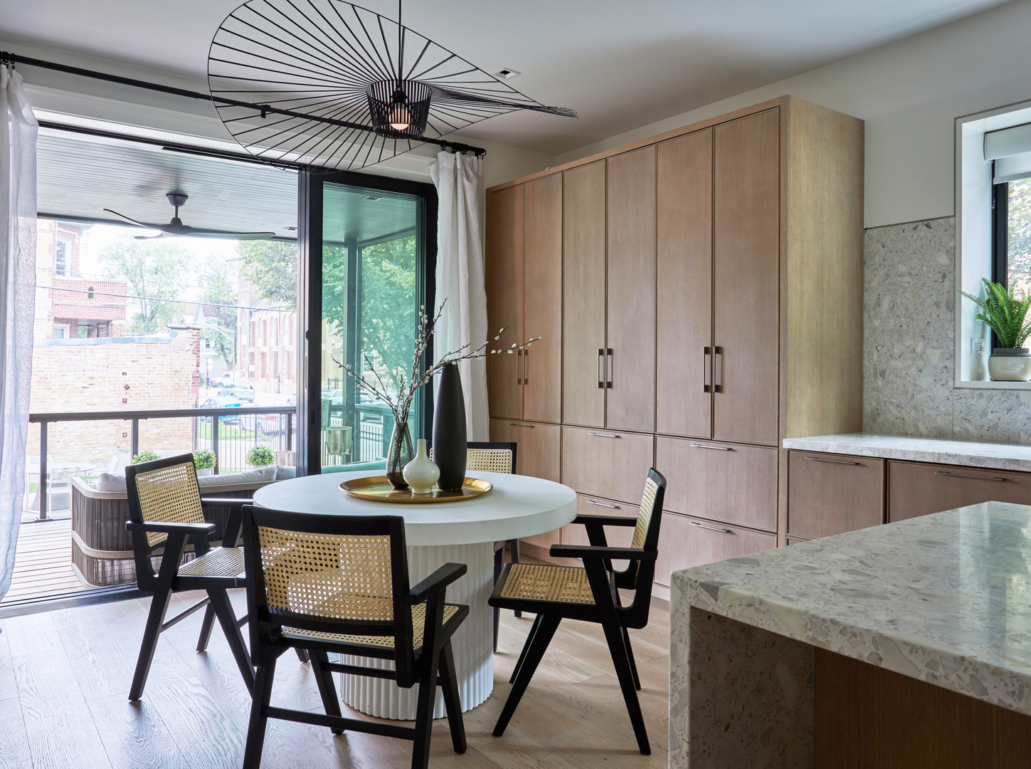 2039 North Humboldt Boulevard Chicago, IL 60647 - Photo 14 of 49 a view of a dining room with furniture window and outside view