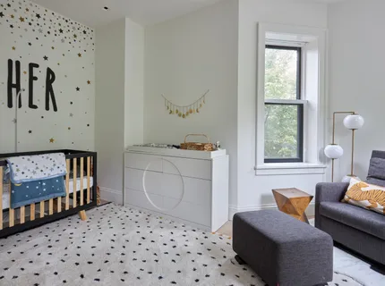 a close view of a sink and a refrigerator