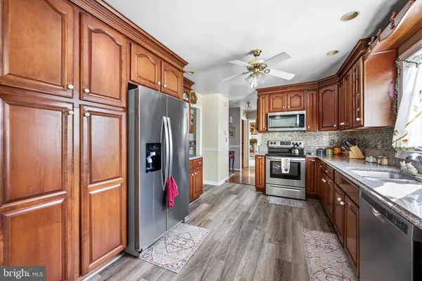 a living room filled with furniture