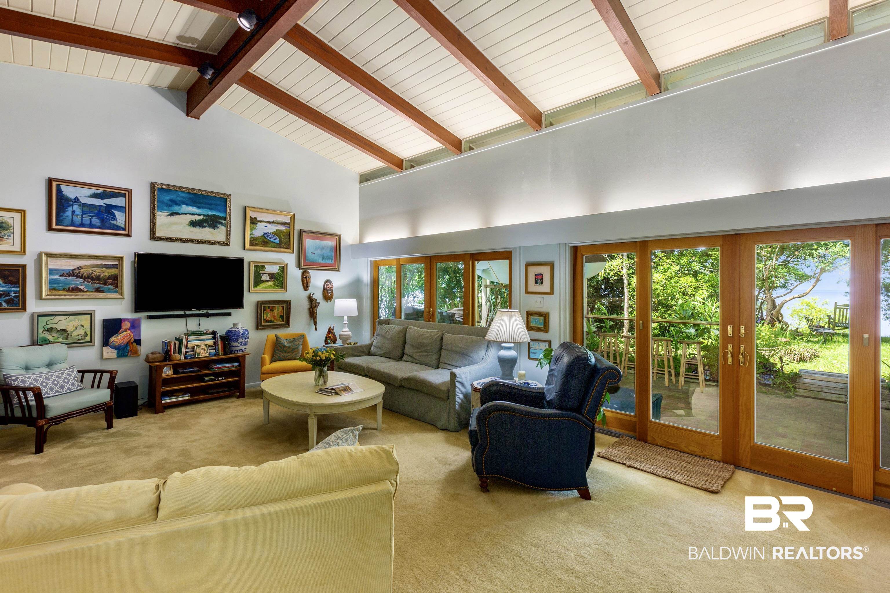 22789 Ecor Rouge Lane Fairhope, AL 36532 - Photo 13 of 50 Living Room to Mobile Bay