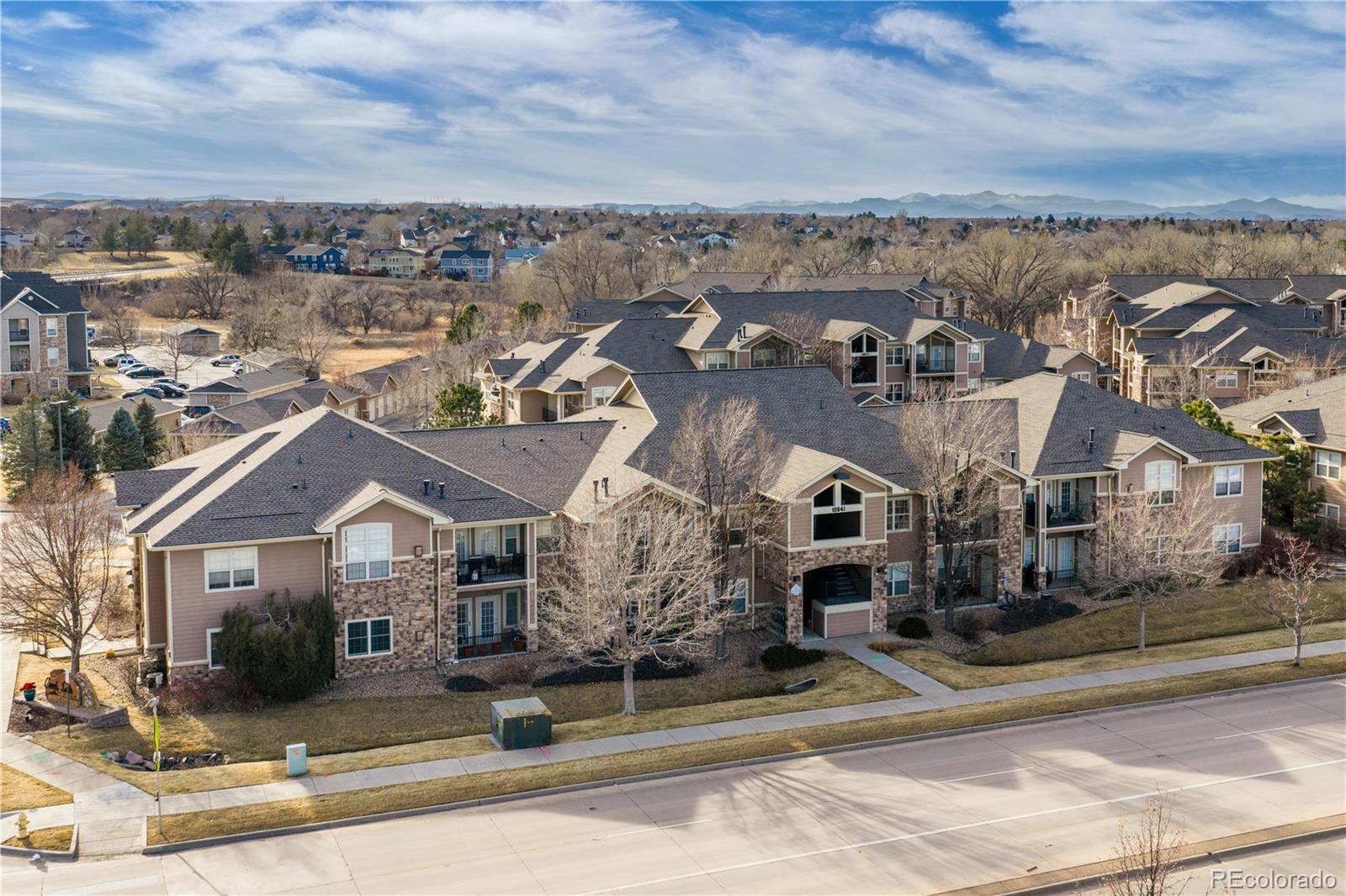 10841 Twenty Mile Road, Unit 206 Parker, CO 80134 - Photo 20 of 27 an aerial view of a house