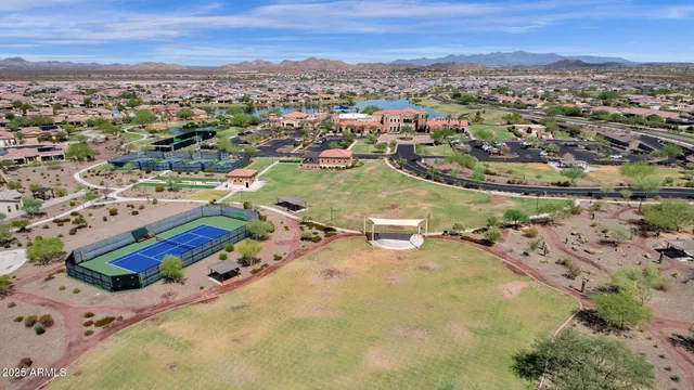 an aerial view of residential house with outdoor space