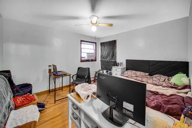 a workspace with furniture and window