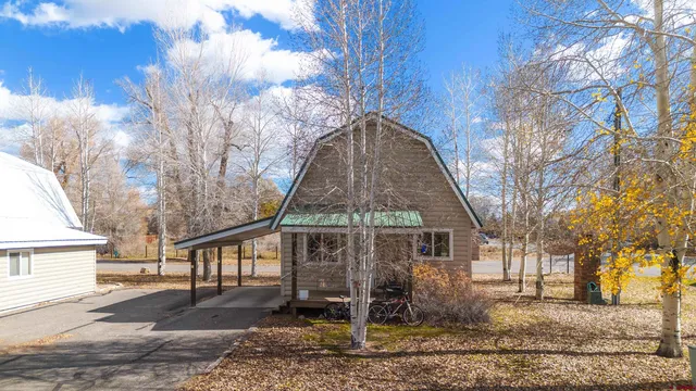 a building with view of a building in the background