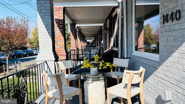 a view of balcony and deck
