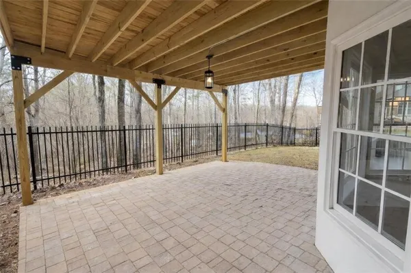 a view of a porch