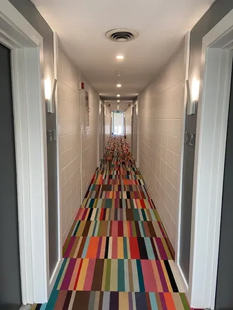 a very nice looking room with wooden floor