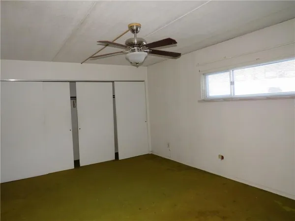a view of a room with an empty space